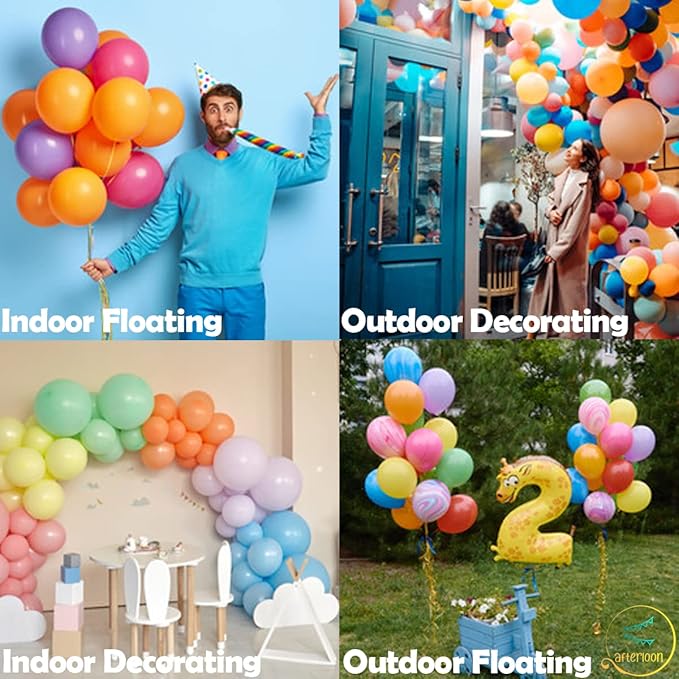 AFTERLOON® Biodegradable Balloons 50 pcs Pearlized Lavender 10 Inch, - Image 5