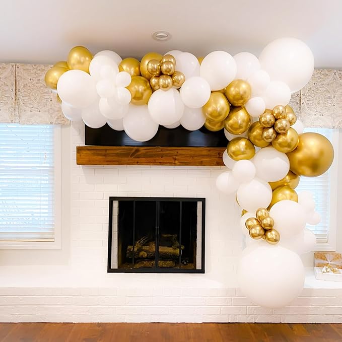 90pack Metallic Gold Balloons Different Size 18/12/10/5 Inch Chrome Gold - Image 7