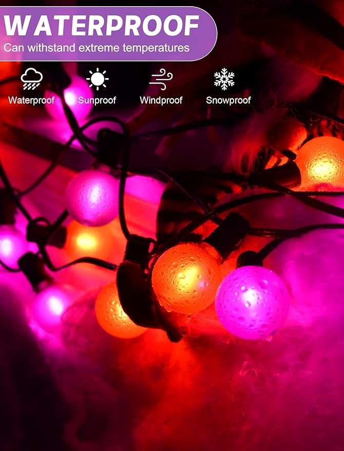 25ft Halloween String Lights Outdoor - Image 4