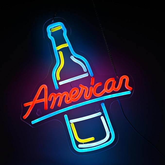 American Beer Neon Sign by RedGloBee