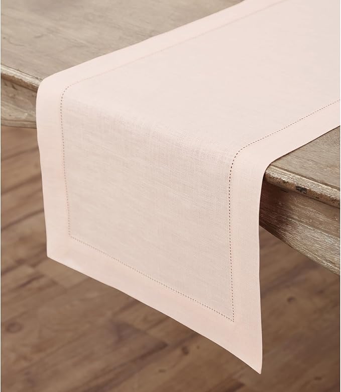 Solino Home Linen Pink Table Runner 144 Inches Long - Image 7