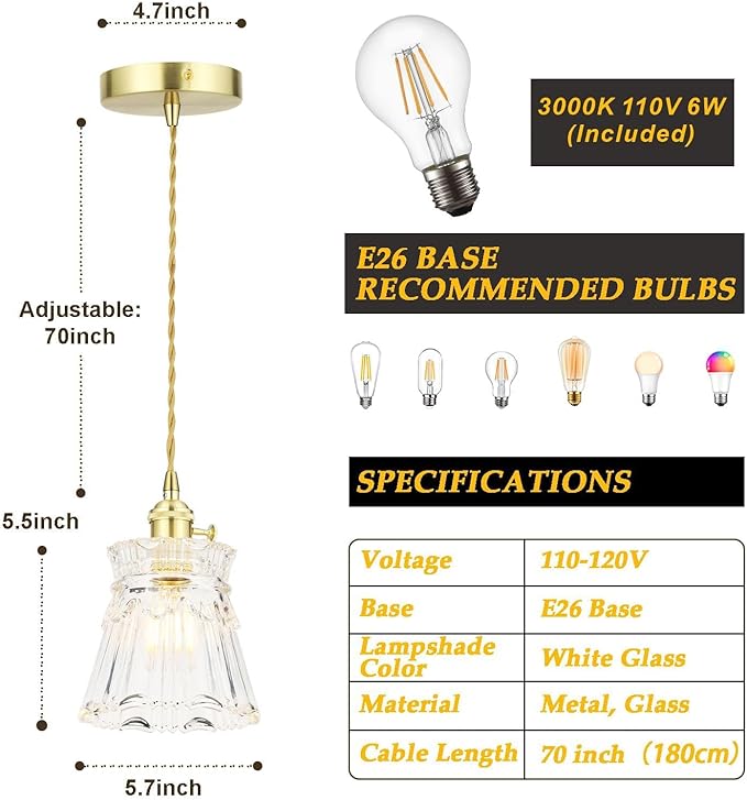 Vintage Pendant Light - Image 8