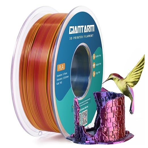 GIANTARM Tri-Colors Silk Pla Filament, 3D Printer Filament 1.75mm +/-0.02mm - Image 7