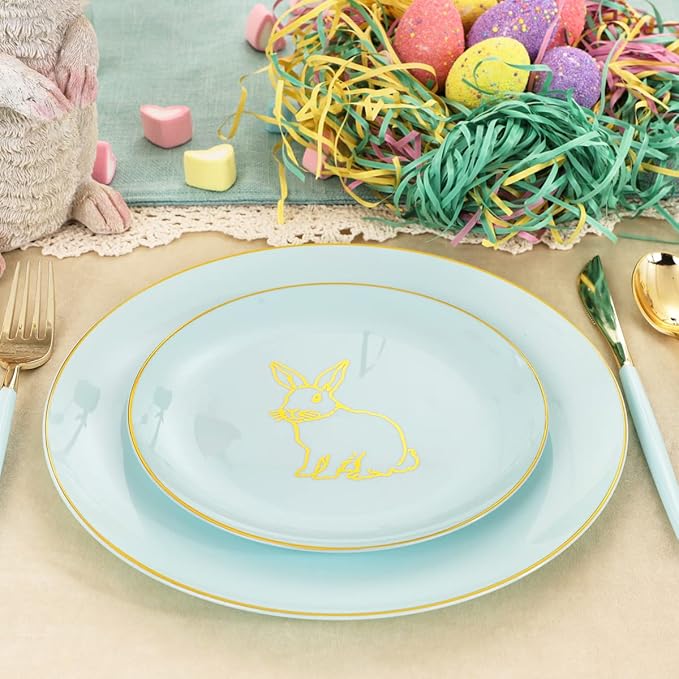 KIRE 60 Pieces Easter plates - Image 5