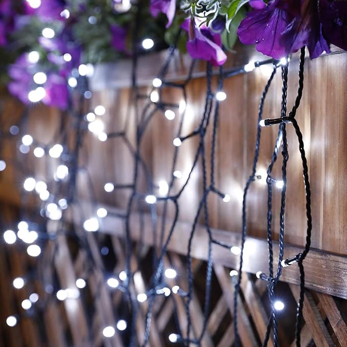 Toodour Solar Christmas Lights, 121ft 350 LED 8 Modes Outdoor Christmas String - Image 4