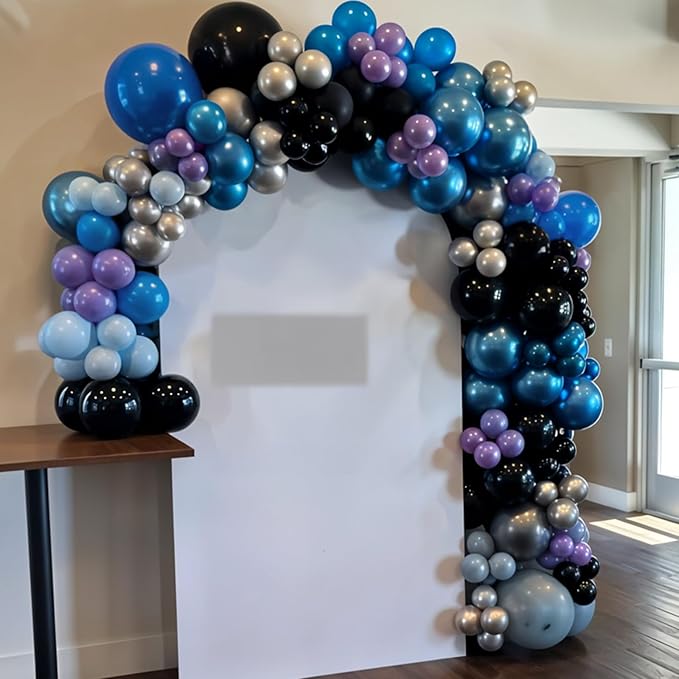 Black Purple Blue Balloons - Image 5