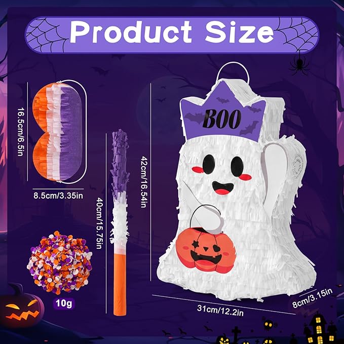 VINTS Halloween Piñata, Cute Ghost Piñata - Image 2