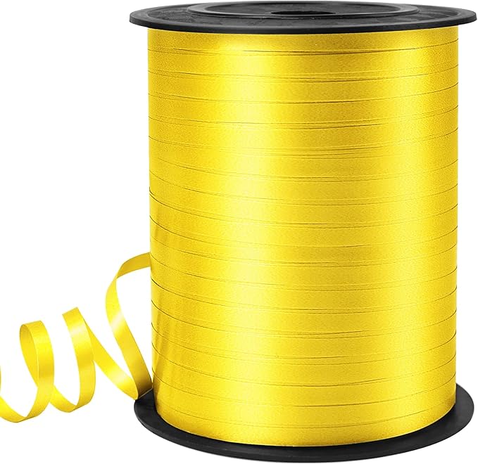Yellow Curling Ribbon, Balloon String 500 Yard by VISPAD