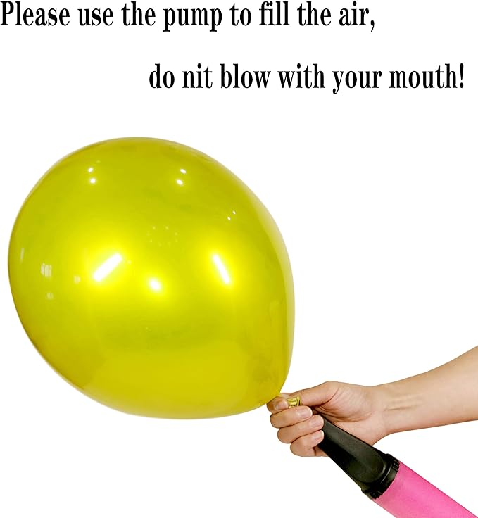 Metallic Yellow Balloong 50pcs 12 inch metallic chrome yellow balloons - Image 4