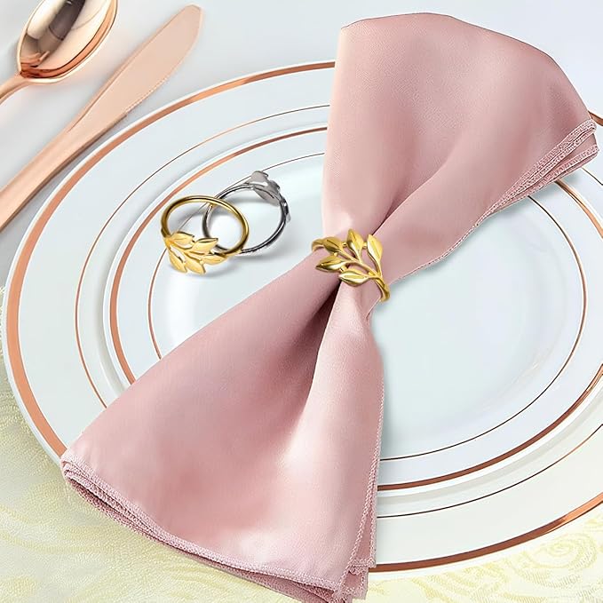 40 Pcs Leaf Napkin Rings Set, Thanksgiving, Dinning Table Decorations - Image 8