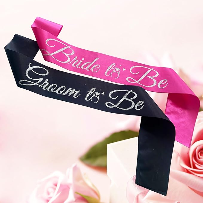 Bride Sash Bachelorette Party Bride and Groom to Be Sash - Image 2