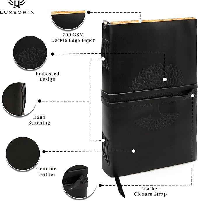 LUXEORIA Tree Of Life Leather Journal - Image 5