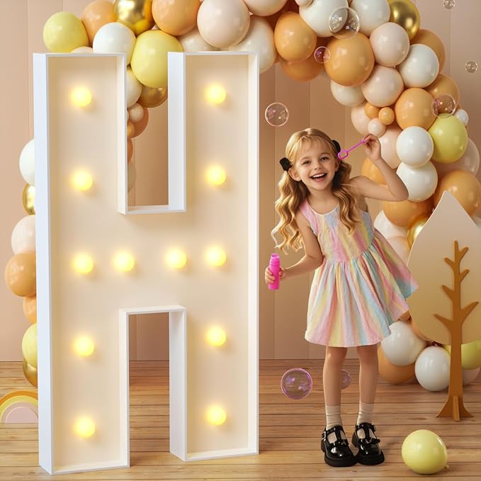 imprsv Marquee Light Up Letters, 4FT Mosaic Letters by Letsmakeitimpressive