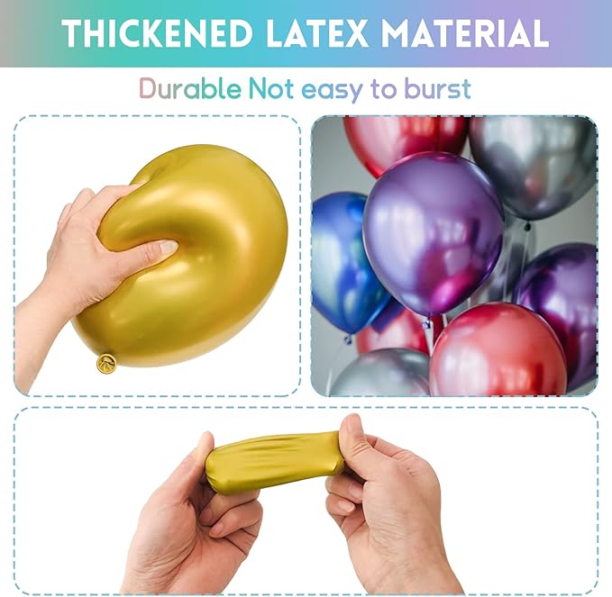 Colorful Party Balloons 12inch - Image 3