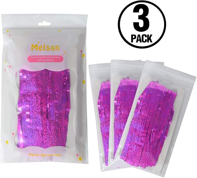 Valentine Backdrop Foil Fringe Curtains Party Decorations - Image 8
