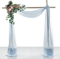 VDS Pack of 1 Panel Wedding Arch Draping Fabric Sheer Chiffon Fabric Drapery by VDS