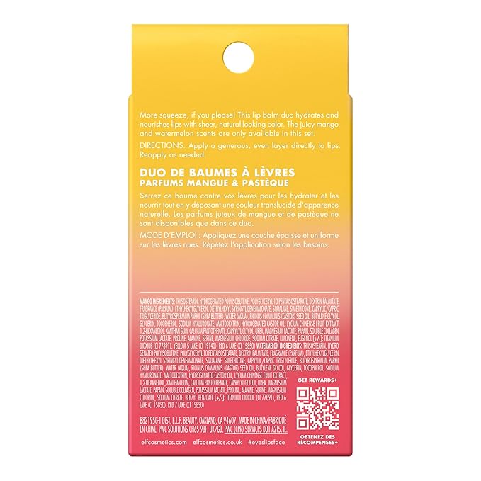 e.l.f. Squeeze Me More Lip Balm Duo, Moisturizing Balm - Image 7