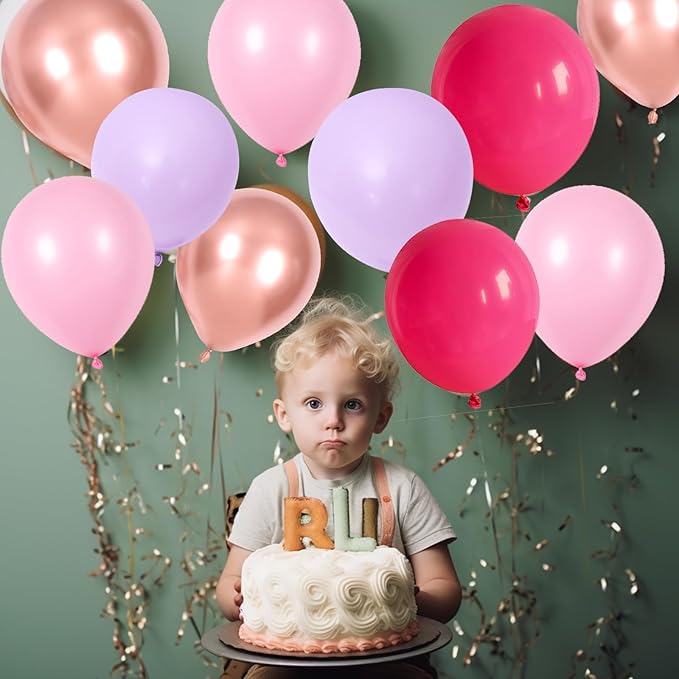 Pink and Purple Balloon Set - Image 7