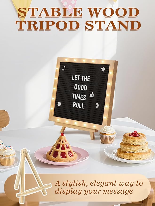 Light up Changeable Felt Letter Board Sign - Image 5
