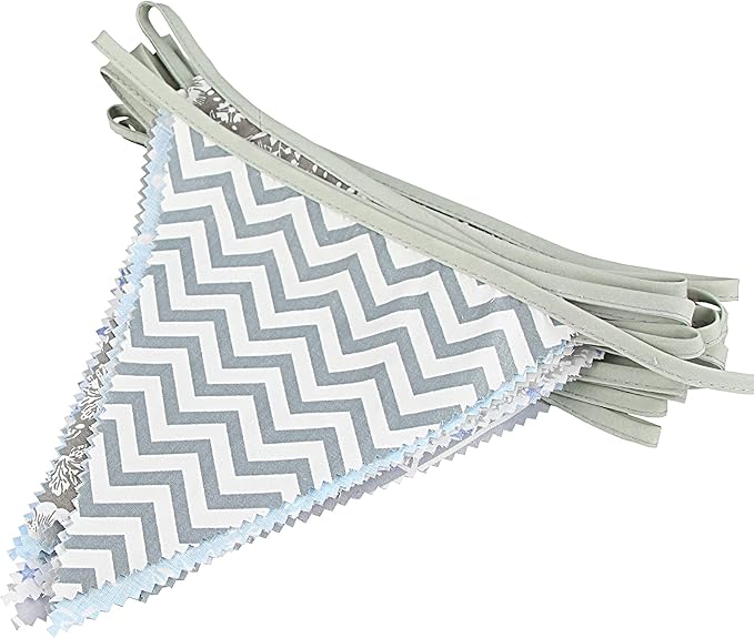 jijAcraft 39Ft Triangle Bunting Banner, Baby Shower, Outdoor and Home - Image 6