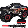 Car Pinata with Stick & Hanging Loop Mexican Pinata Game by Waenerec