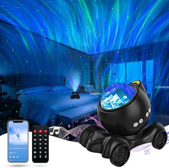 ENOKIK Northern Light Projector, Aurora Star Projector Built-in Bluetooth by ENOKIK