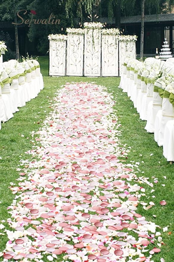 Serwalin 300Pcs Silk Rose Petals Flower Petals - Image 6