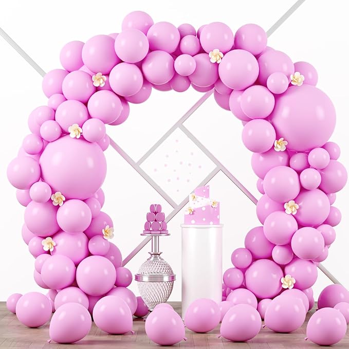 90pack Pink Balloons Different Size 18/12/10/5 Inch Pink Balloon Garland Arch by Voircoloria