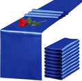 10 Pack Satin Table Runner 12 x 108 Inch Long Royal Blue Silk Table Runner by Unknown