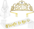 JETKONG 3 Pcs Bachelorette Party Decorations "BRIDE" Crown, Bride to Be by JETKONG