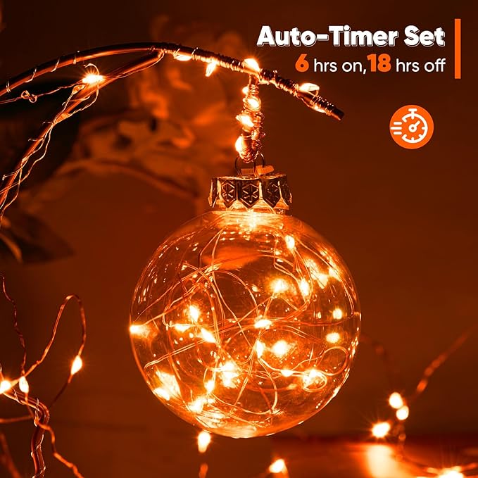 4 Pack 65.6 Ft. Battery Operated Outdoor String Lights - Image 6