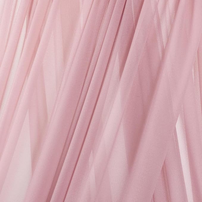 MLMC Dusty Rose Wedding Arch Draping Fabric 2 Panels 29" x 20 FT Extra Long - Image 5