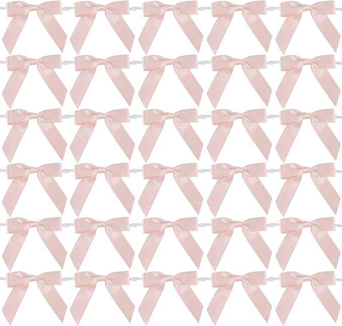 AIMUDI Small Rose Gold Bows 2.5" Pretied Satin Bows by AIMUDI