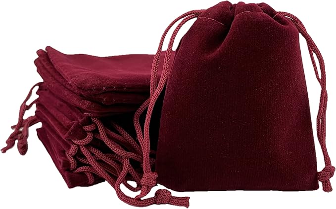 Palmhomee Pack of 48 3x4 Inch Velvet Drawstring Bags Gift Bag Velvet Pouch - Image 3