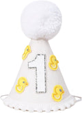 Little Yellow Duck 1st Birthday Party Hat by WAWUO