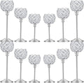 Crystal Candle Holders Set of 16 by Unknown