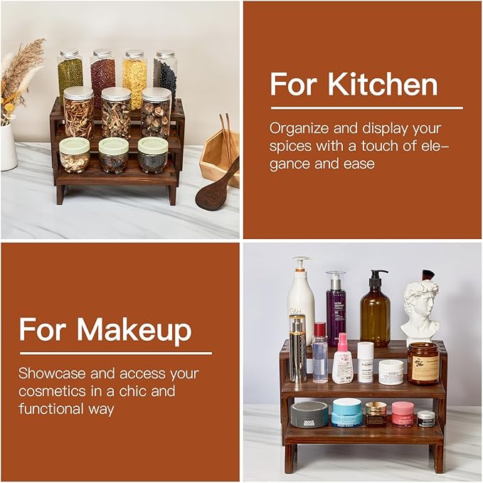 Set of 3 Wooden Rustic Cupcake Stand - Image 7