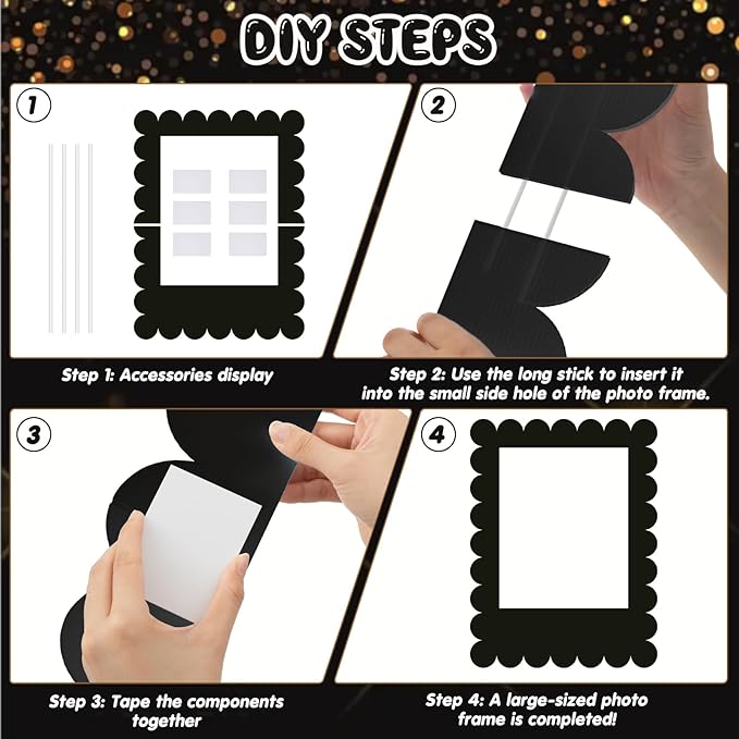 32 x 24 Inch Large Blank DIY Photo Booth Props Picture Frame Party Frame DIY - Image 2