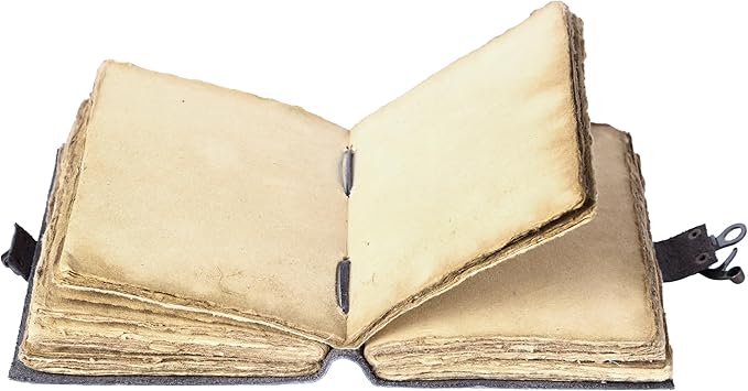 Vintage Leather Journal Handmade Buffalo Non-Refillable Deckle Edge Paper – - Image 6