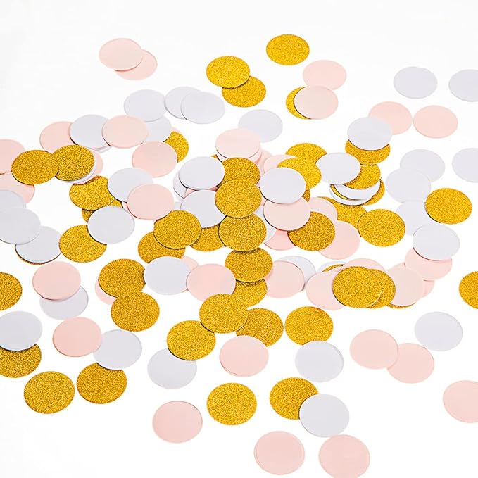 MOWO Confetti Circles Wedding Party Decor and Table Decor, 1.2’’ in Diameter by MOWO