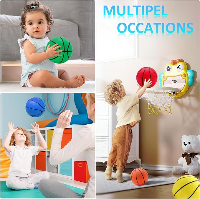 18Pcs 5" Mini Basketball Balls Bulk Small Basketball Set, PVC Small Basketball - Image 5