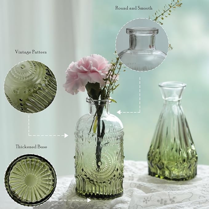 Bud Vases Set of 40 Pcs, Small Flower Vases - Image 4
