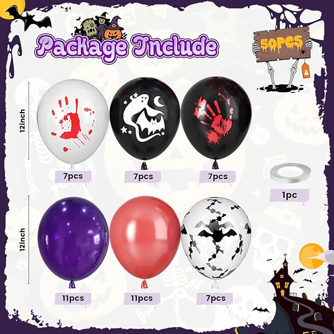 Paready Halloween Balloons - Image 2