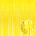 3 Pack Macaron Yellow Foil Fringe Curtains Backdrop, 3.28 x 9.8 Ft Metallic by LANTIANCHEN