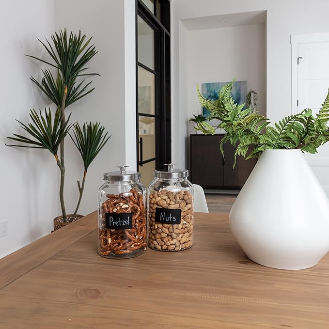 2 Large 1-Gallon Glass Canister Sets - Image 6