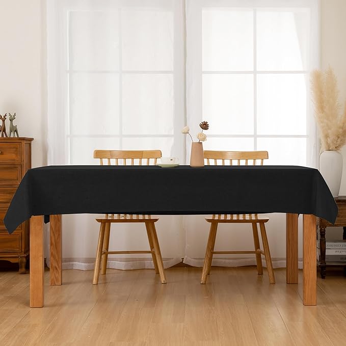 Hiasan 2 Pack Faux Linen Rectangle Tablecloth - Image 8