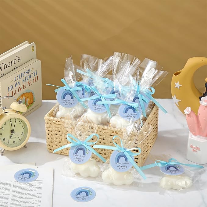 Demissle 20 Pcs Cloud Baby Shower Soap Favors Mini Handmade Soap Gifts - Image 5
