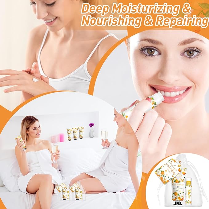 50 Pack Bulk Hand Cream and Bulk Lip Balm Gifts Sets, Bridal Shower Favors and - Image 4