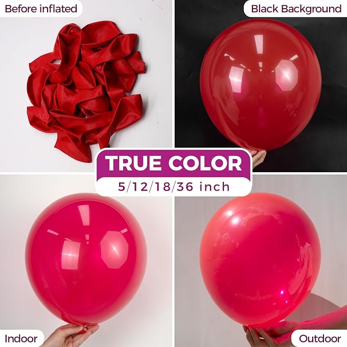 Bezente Red Balloons 18 Inch - Image 2