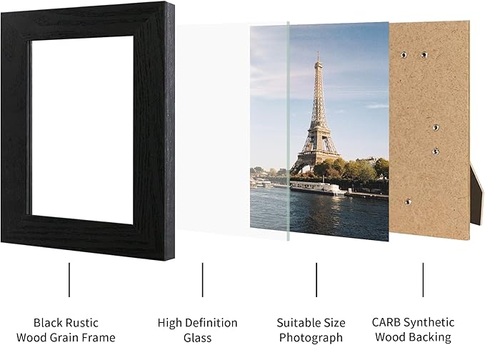 8x10 Picture Frame Set of 4, 8 x 10 Photo Frames - Image 4